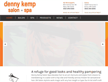 Tablet Screenshot of dennykempsalon.com